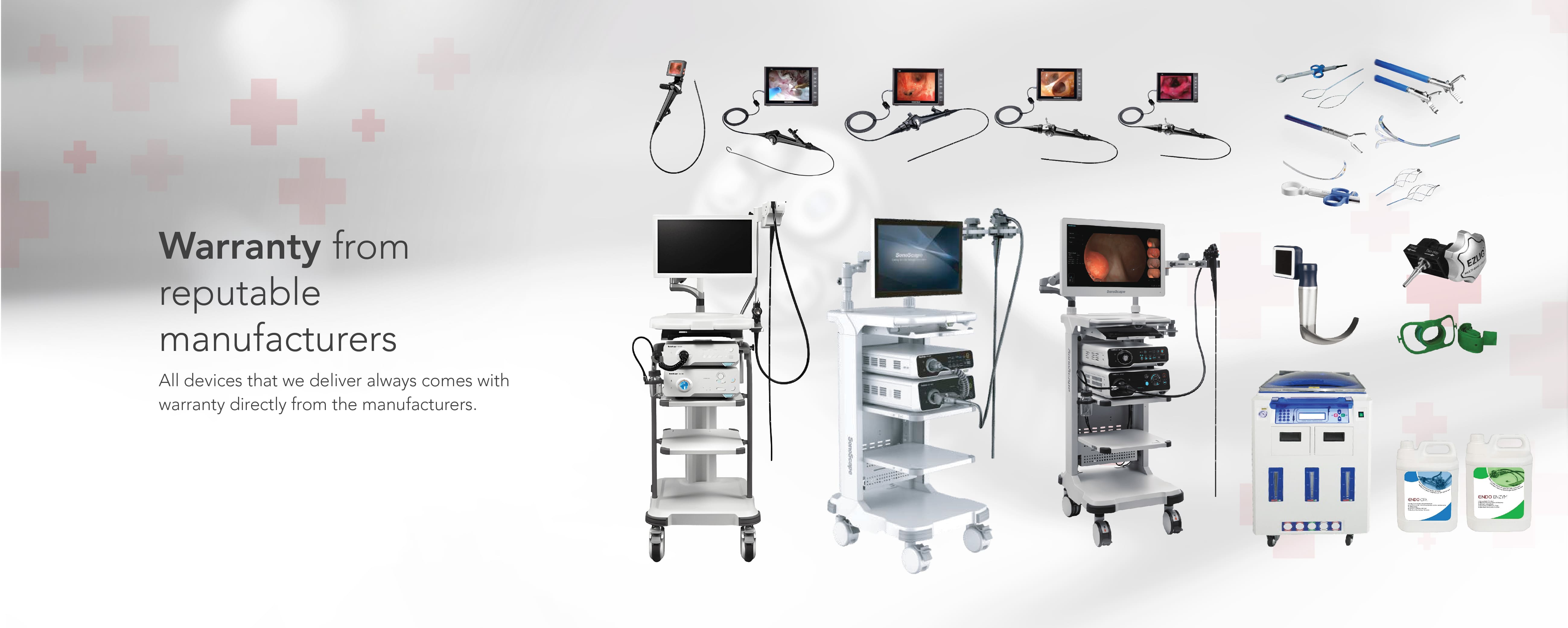 Warranty from reputable manufacturers. All devices that we deliver always comes with warranty directly from the manufacturers.